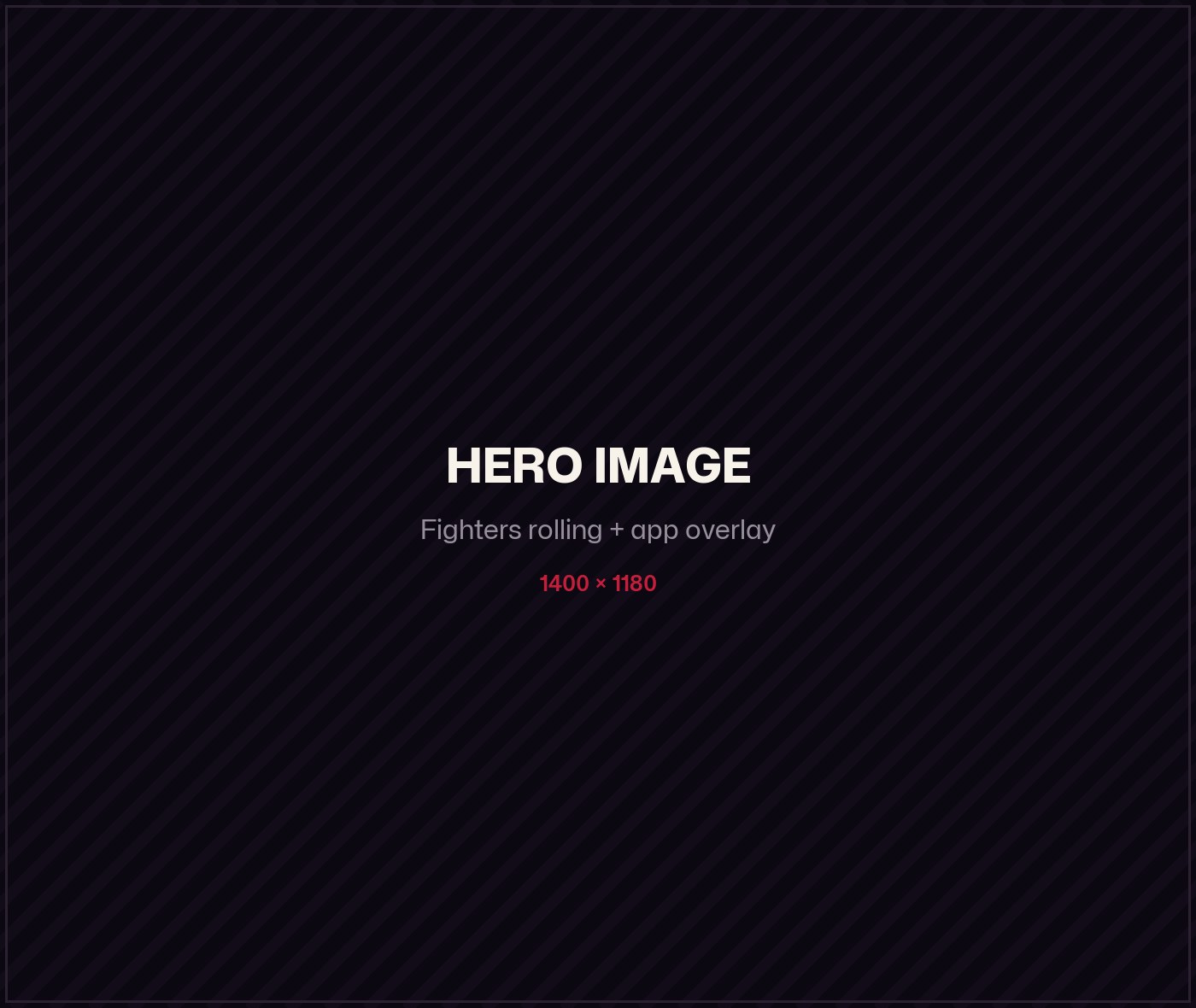 Two fighters rolling on the mat, with the King of the Mat ladder overlaid